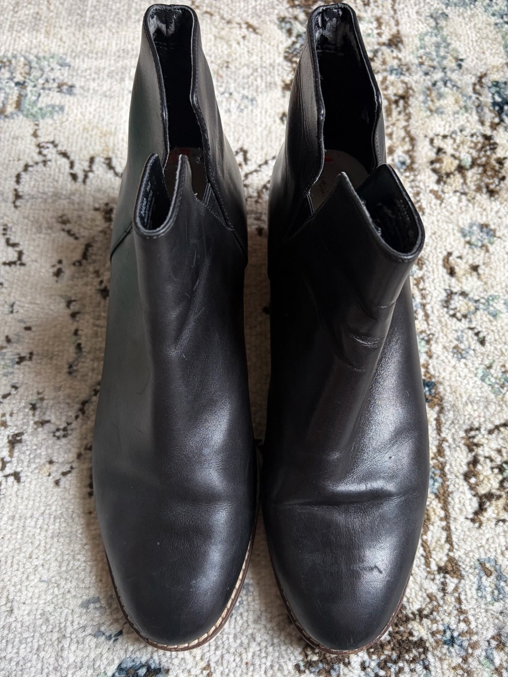 Cole Haan Black Leather Ankle Boots - Picture 3 of 5